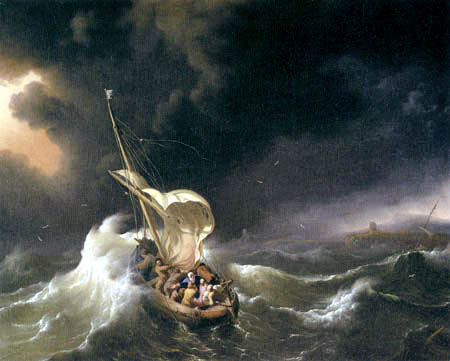 Christus Im Sturm Auf Dem See Genezareth