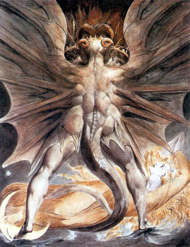 william blake red dragon. William Blake - The Great Red