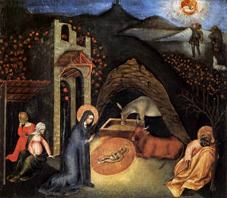 images of jesus birth pictures. Giovanni di Paolo - Birth of Jesus